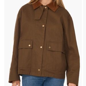 1.State Cotton Twill Barn Jacket Olive Green